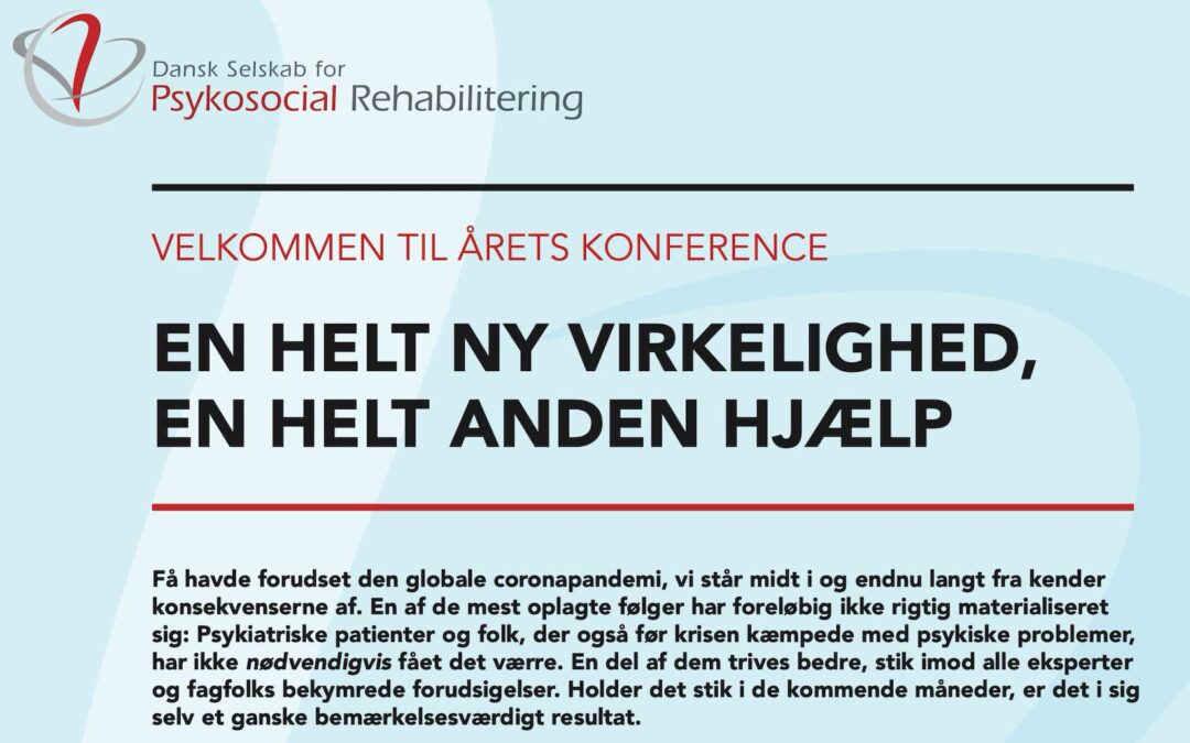 Konference 2020: En helt ny virkelighed, en helt anden hjælp