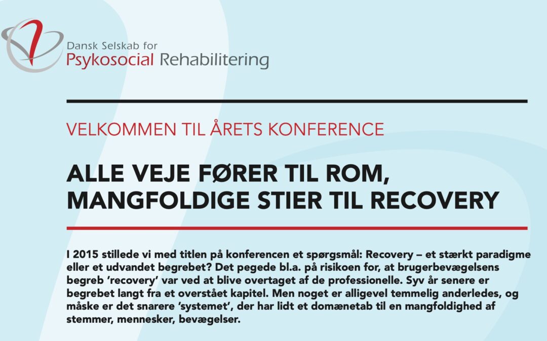 Konference 2022: Alle veje fører til Rom, mangfoldige stier til recovery